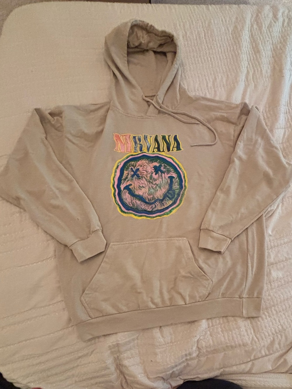 NIRVANA Beige Hoodie